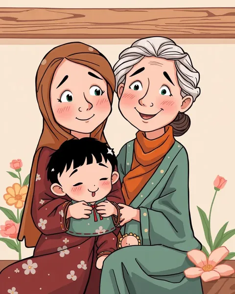 Mother Cartoon Images in Classic Format