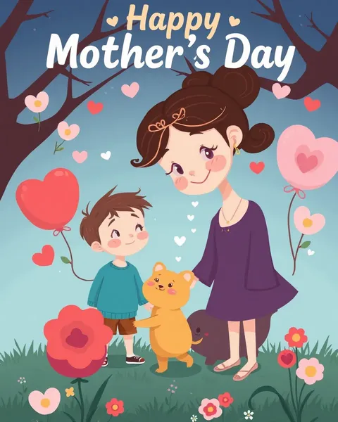 Mothers Day Cartoon Images for Beautiful Mothers