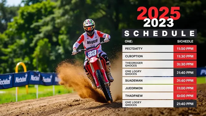 Motocross Schedule 2025 Includes International Competitions