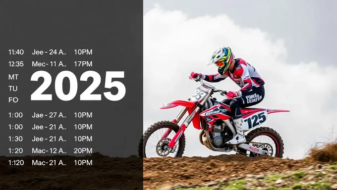 Motocross Schedule 2025 Released for Public Viewing