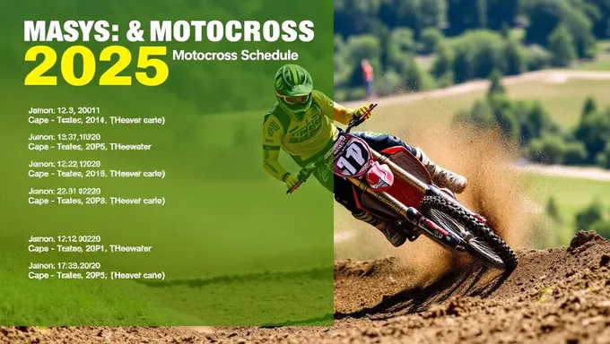 Motocross Schedule 2025 Reveals Dates and Venues