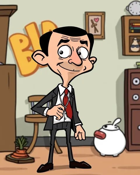 Mr Bean Cartoon Character Photos