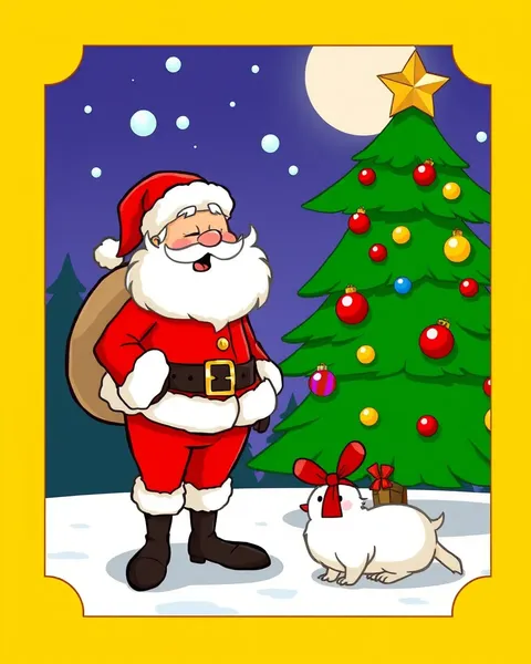 Mrs Santa Cartoon Pictures Free Download