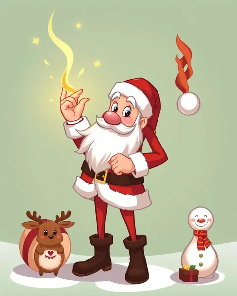 Mrs Santa Cartoon Pictures for Kids