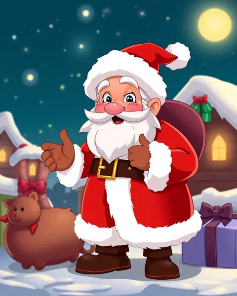 Mrs. Claus Cartoon Pictures in Merry Tradition