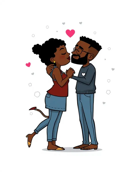 Multiple Black Love Cartoon Images Detected