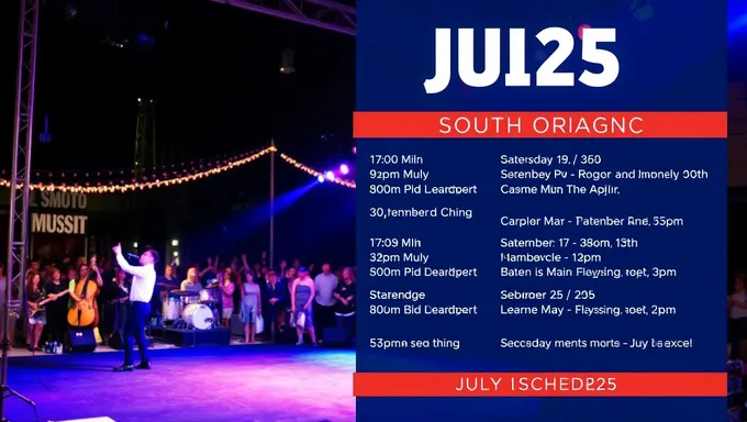 Music Events in South Orange in July 2025 Schedule