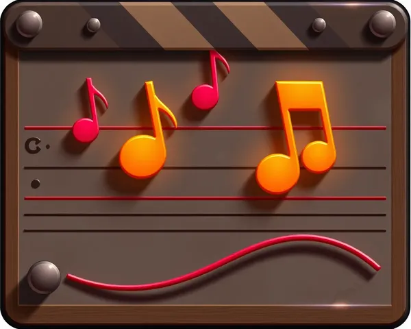 Music Note Border PNG Graphic Design