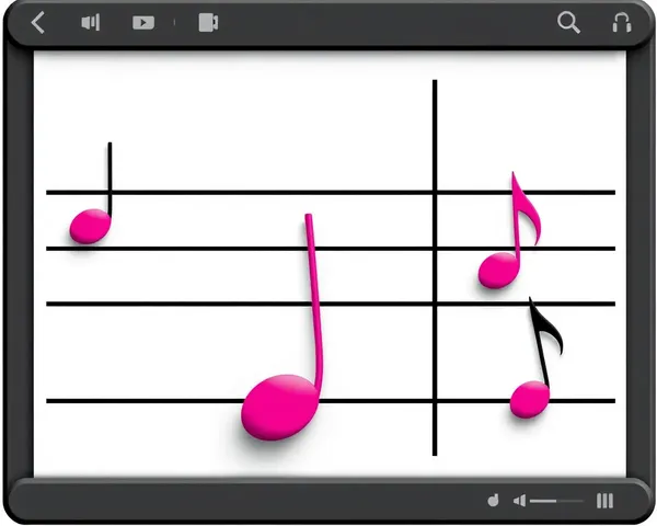 Music Note Border PNG Image File