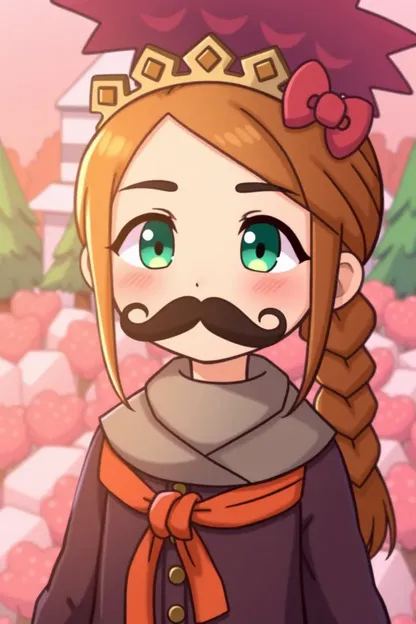 Mustache Girl Miitopia: Unique Character Element