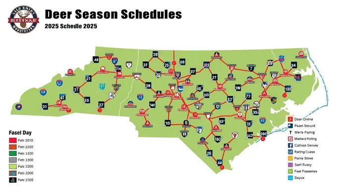 NC Deer Season 2025-2025 Schedule and Map PDF