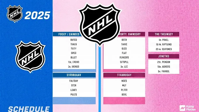 NHL 2025 Schedule: A New Era Begins