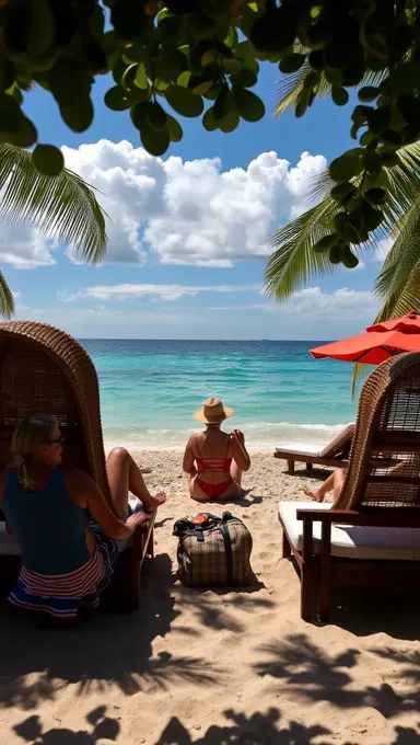 Naked Beachgoers Enjoying Boobs and Sun