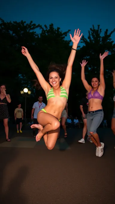 Naked Boobs Bouncing in the Mall