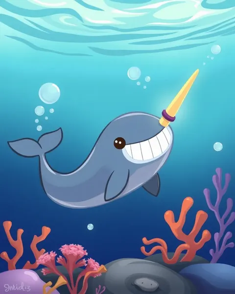 Narwhal Pictures Cartoon: Narwhal Cartoon Illustrations for Imagination and Wonder