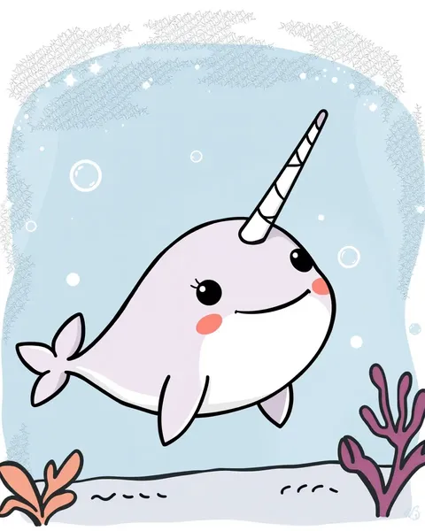 Narwhal Pictures Cartoon: Unique Whimsical Illustrations of Narwhals