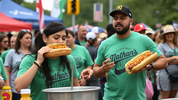 Nathan's 2025 Hot Dog Eating Contest for Women