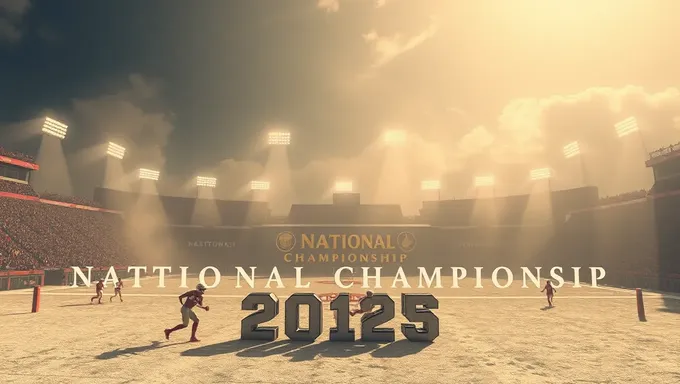 National Championship 2025 Schedule and Venue Details