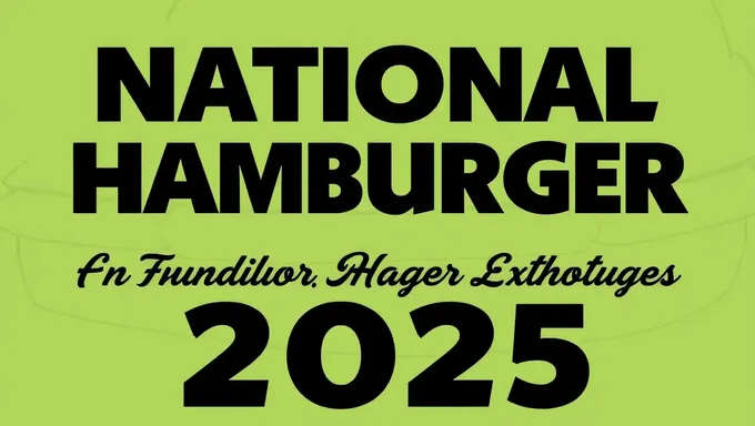 National Hamburger Day 2025 Sales Launched