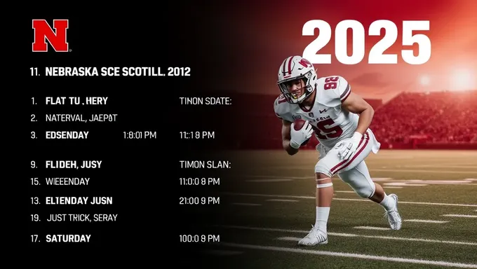 Nebraska's 2025 Football Schedule is Now Available