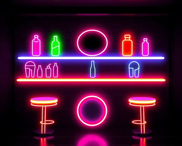 Neon Color Bar PNG Design Pattern Illustration