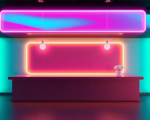 Neon Color Bar PNG Graphic Design Element