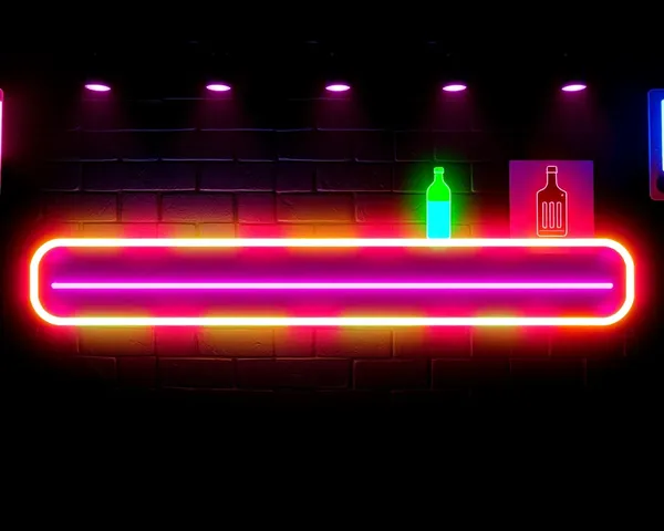 Neon Color Bar PNG Visual Design Concept