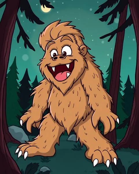 New Cartoon Bigfoot Pictures Released Online