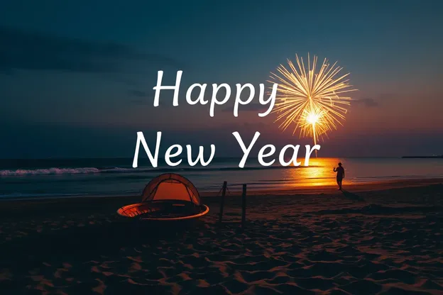 New Year Beach Images for a Happy Celebration