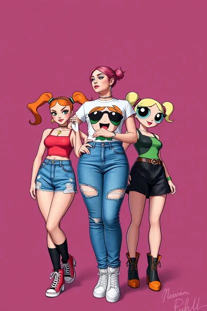 Newjeans Powerpuff Girls Fight for Justice