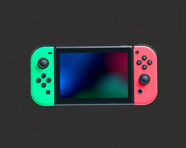 Nintendo Switch PNGs with Pink and Green Transparency Effects