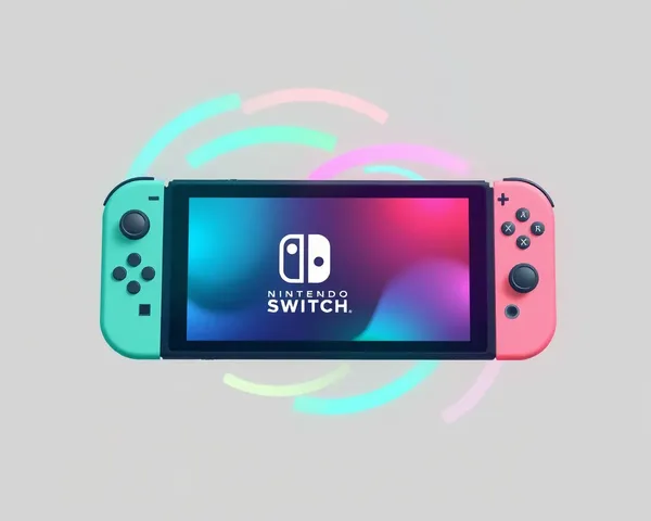 Nintendo Switch Pink and Green PNG Transparency Example