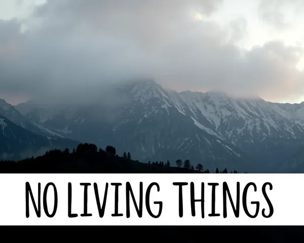 No Living Things PNG File Found