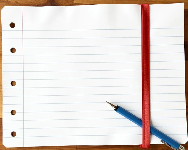 Notebook Paper PNG: A Professional and Modern Design