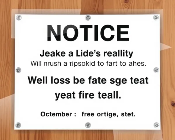 Notice Sign Template Word Document with PNG Image Free