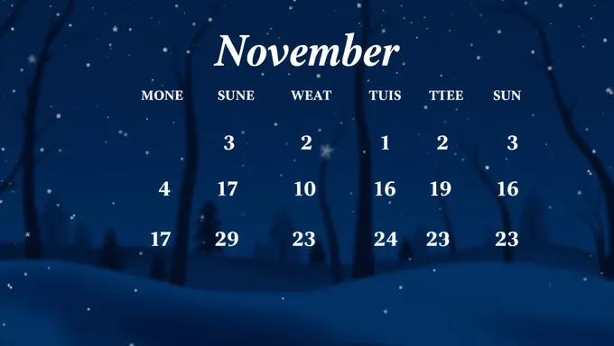 November 2025 Calendar: Key Dates and Reminders