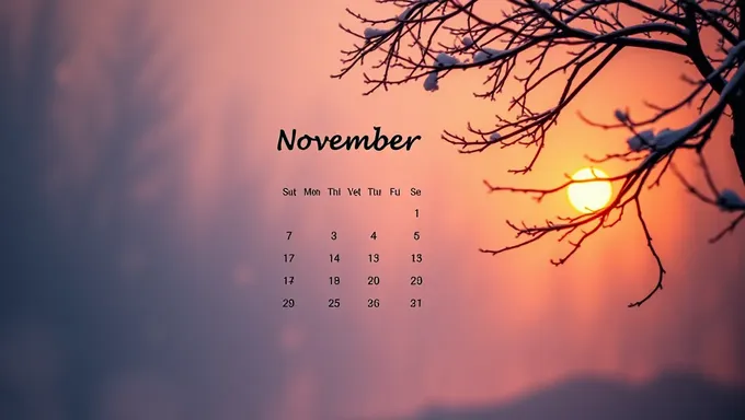 November 2025 Calendar: Key Dates and Reminders