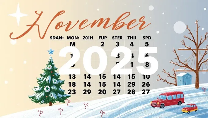 November 2025 Calendar: Schedule and Planner