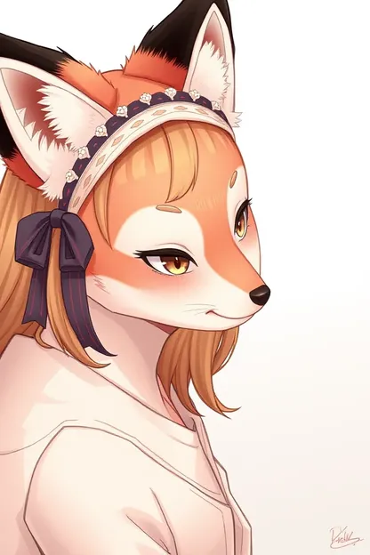 Nude Fox Girl Captivates with Her Cute Charms