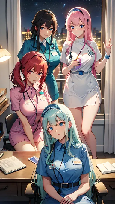 Nurses on Night Shift Enjoy Hentai