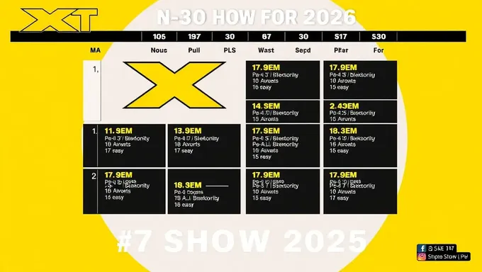 Nxt Show Schedule for July 30th 2025