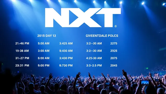 Nxt Show Schedule for July 30th 2025