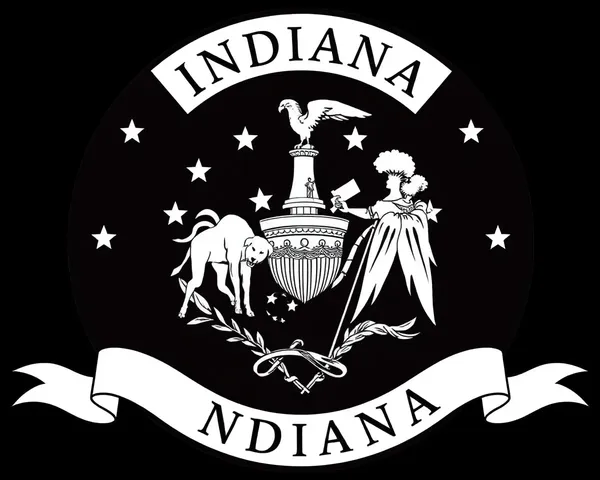 Official Indiana Seal of Indiana PNG Download