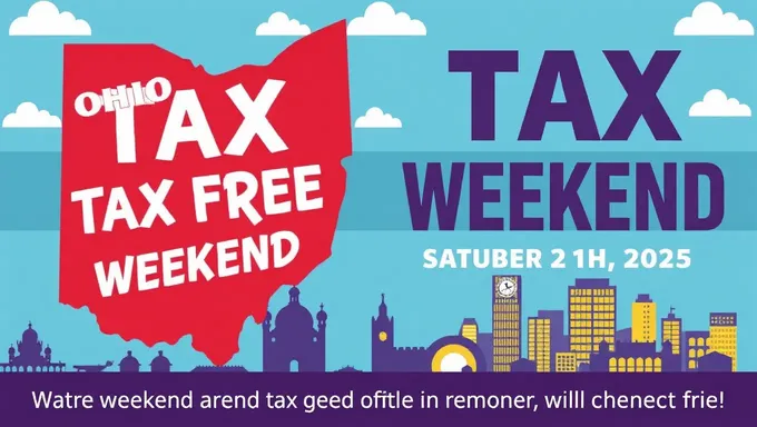 Ohio Tax Free Weekend 2025 Shopping Guide