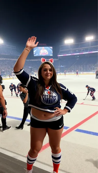 Oilers Fan's Boobs Create Social Media Frenzy