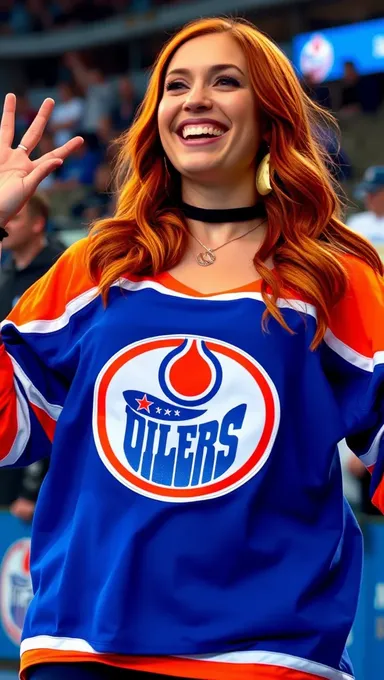 Oilers Fan's Boobs Make Big Statement