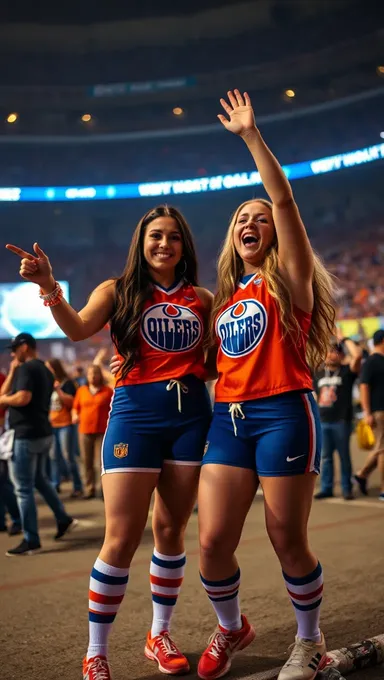 Oilers Fans' Boobs Get Attention