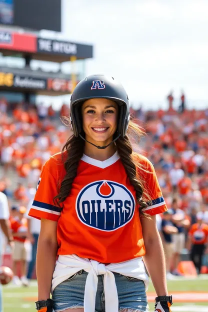 Oilers Girl Nude: Oilers Girl's Nude Debut