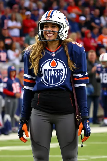 Oilers Girl Nude: Oilers Girl's Nude Photo