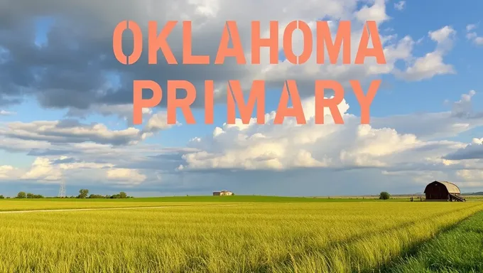 Oklahoma Primary Election Scheduled for 2025